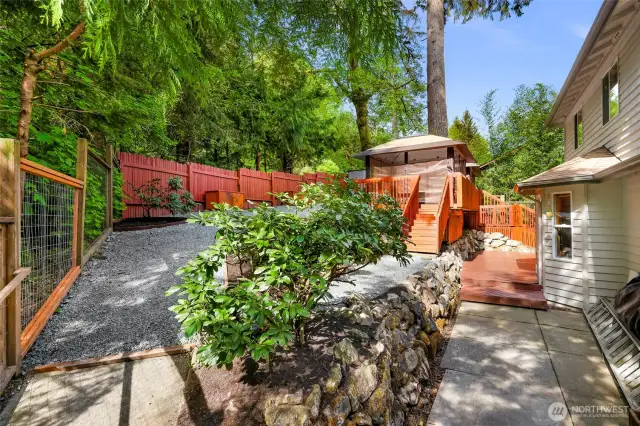 Lovely and private back yard space