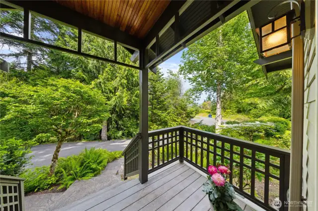 Welcoming treed driveway leads to the house with room for easy access and turn around.