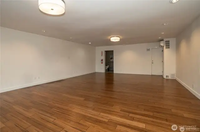 Retail space in front building