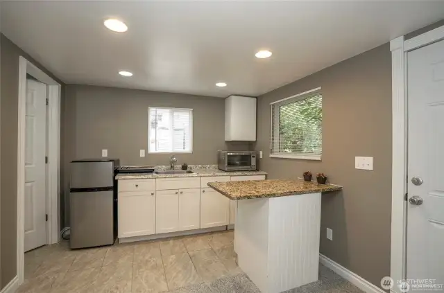 kitchen in rear building