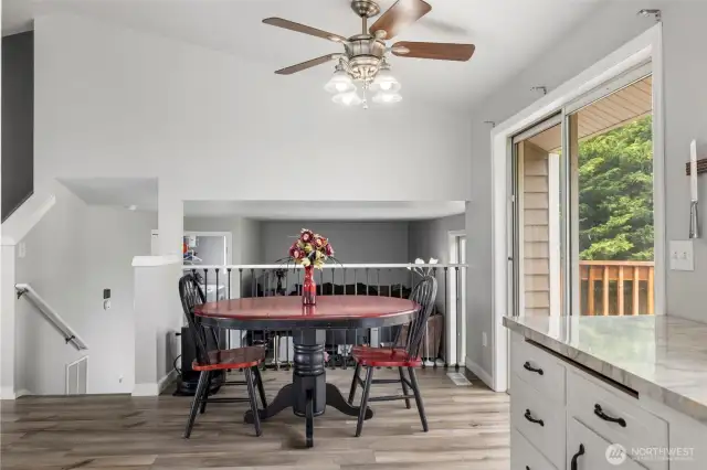 Open floor plan to lower level!