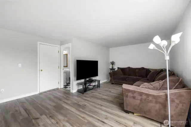 Garage entrance & Laundry / half bath