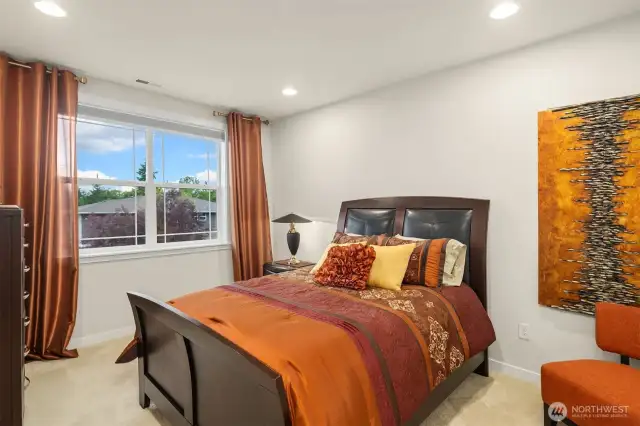 Every bedroom on the 2nd floor has its own lighted walk-in closet.