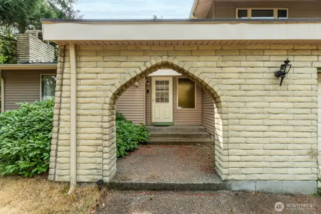 Unique feature as you approach the front door