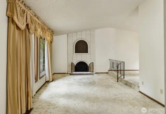 Living Room with Gas Fireplace