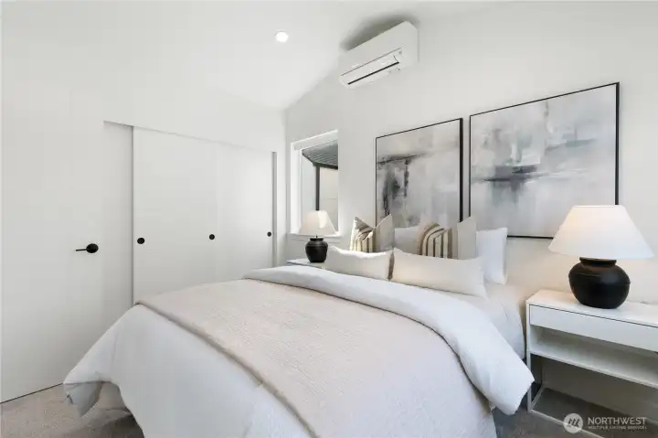 Primary bedroom with ample closets