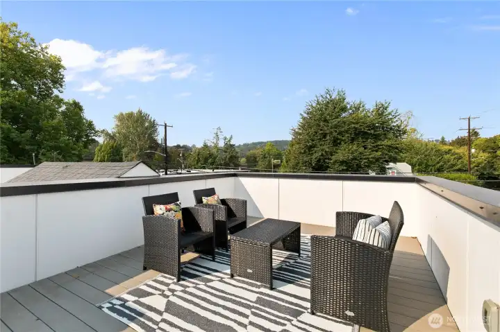 Rooftop deck