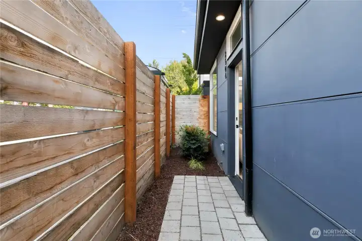 Rear yard facing 8th