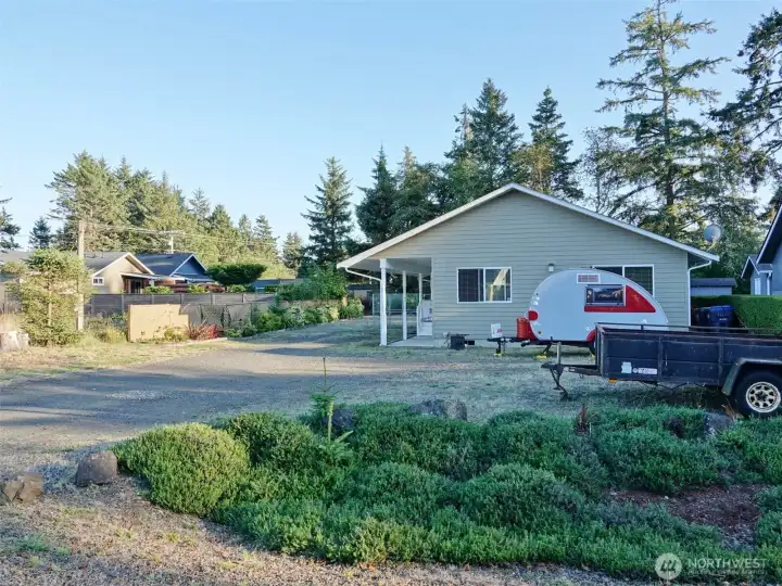 Front of the Property w/ lots of room for parking.