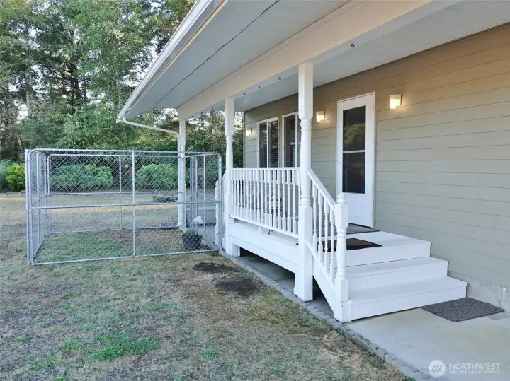 Covered Front Deck. Fenced Dog Area.