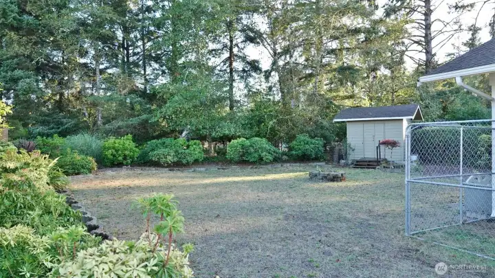Spacious Backyard.
