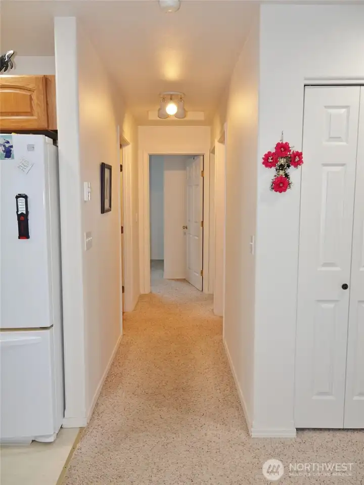 Hallway to the bedrooms.