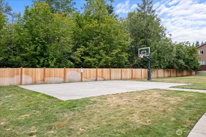 Neighborhood sports court.
