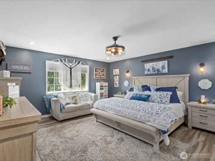 Upstairs primary suite