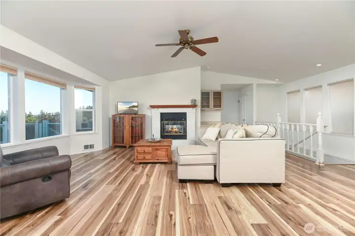 Living room off the kitchen.
