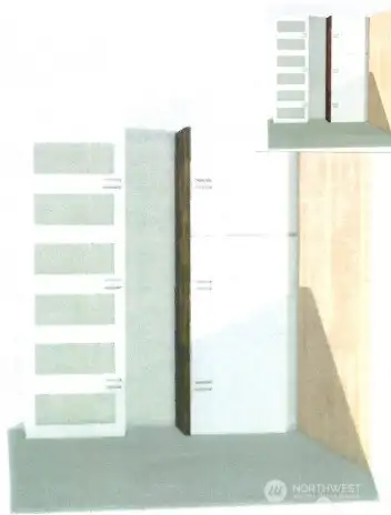 Seller will install these cabinets next to the refrigerator with full price offer