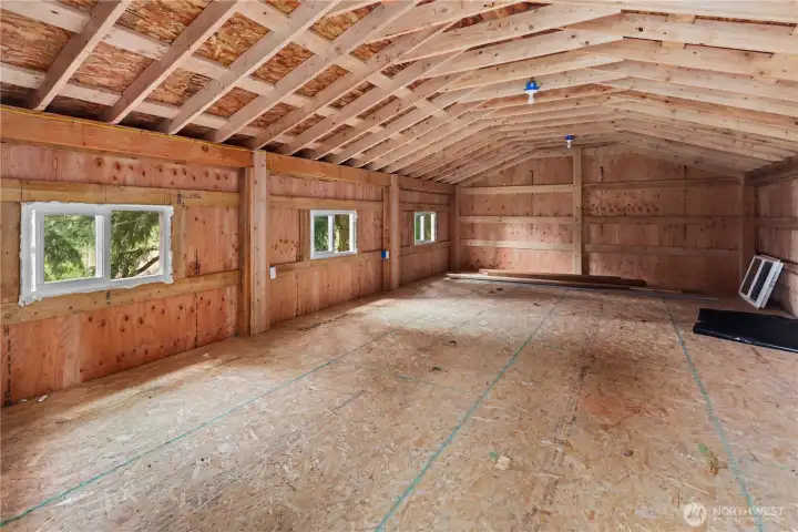 Upper floor of the goat house