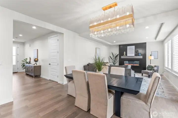 Stunning dining room fixture.