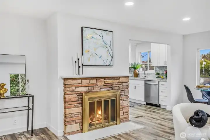 Fireplace for "chilly" nights!