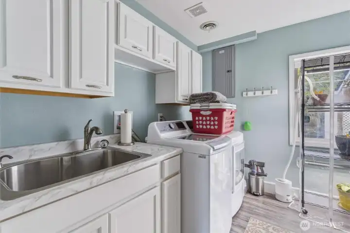 Laundry with Sink.