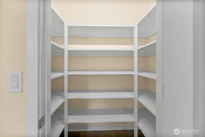 Walk in pantry.