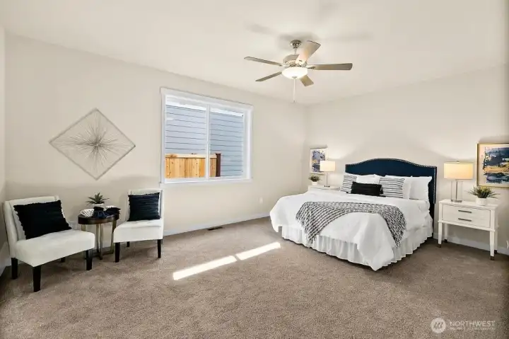 Thoughtfully positioned main level primary