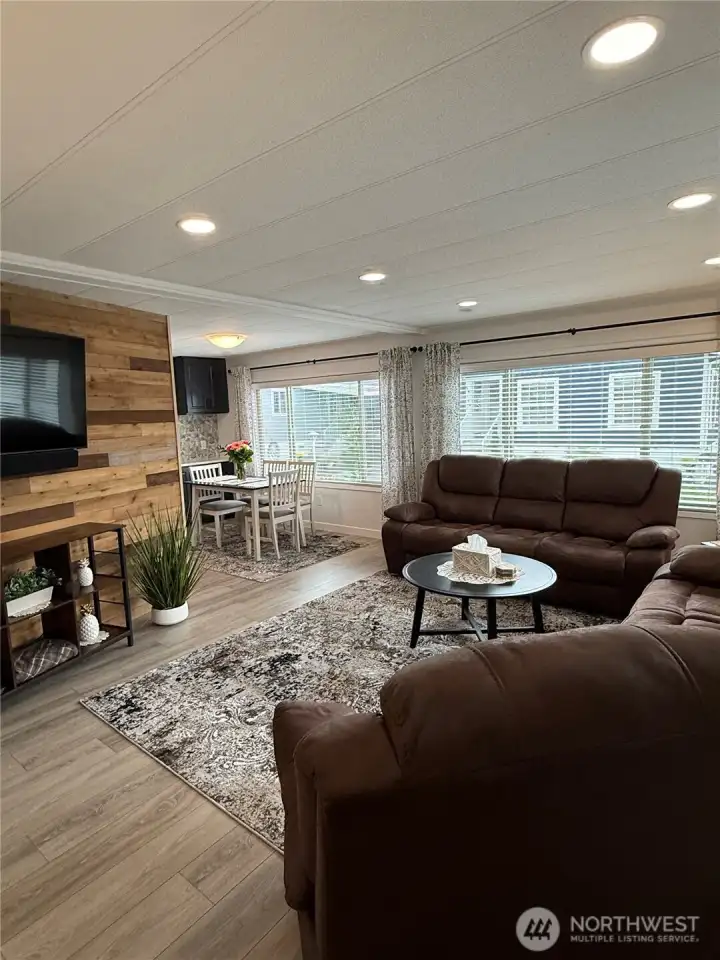 Living room, plenty of natural light