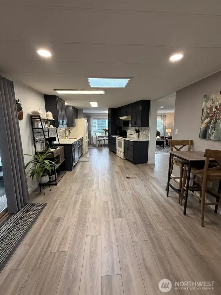 Full view of kitchen