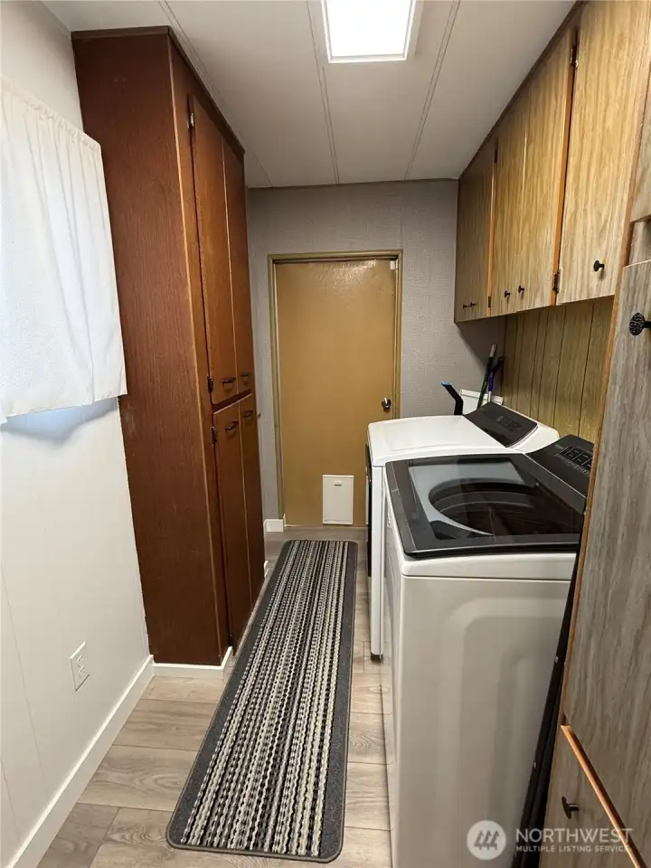 Laundry washer and dryer remain