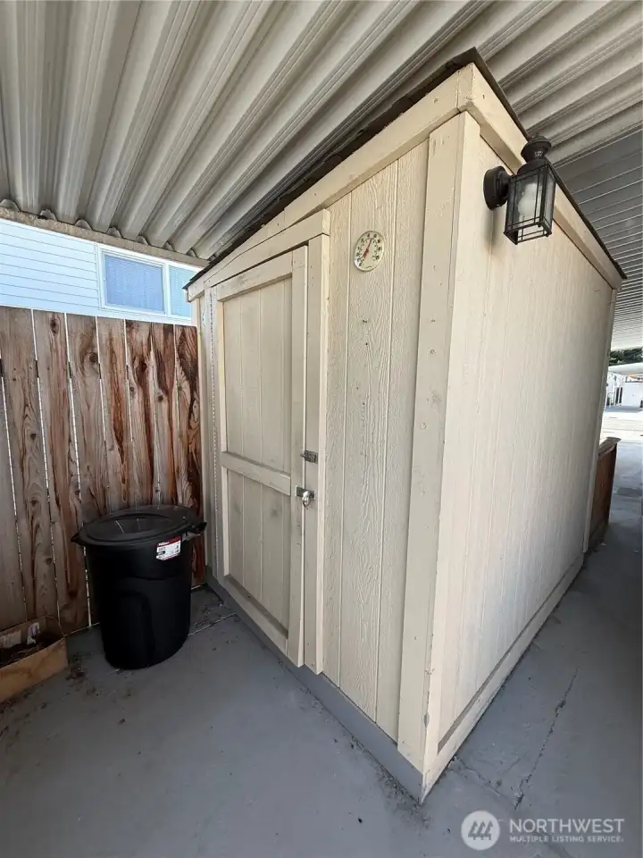 One of two sheds