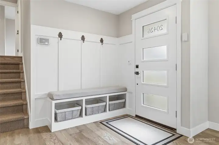 The Door-lighted Entry welcomes you to this Exceptional Tri-level Home featuring Lots of Contemporary Finishes, Neutral Tones, an Open Comfortable Layout, and Seamless Indoor-Outdoor Flow ideal for Everyday Living.