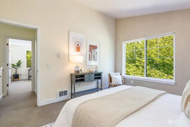Plenty of room in this large bedroom w/laundry & large closets