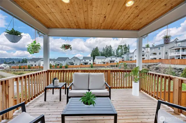 Huge View Deck - a perfect perch for taking in the sunshine