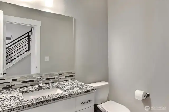 First floor powder room