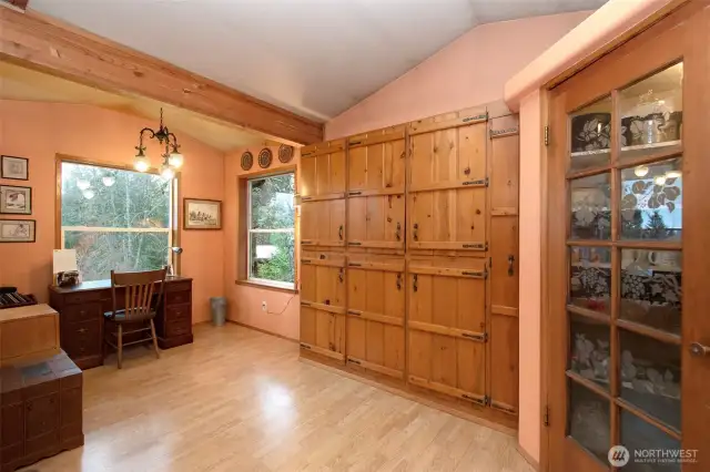 More pantry area and informal eating area, now used as office area.