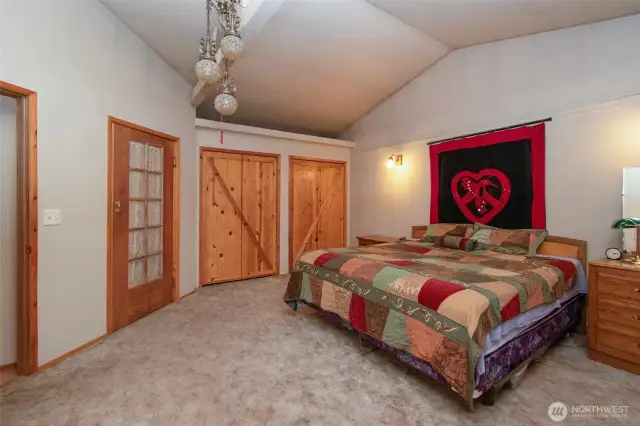 Another view of the primary , notice the double closets and door to the primary bath.