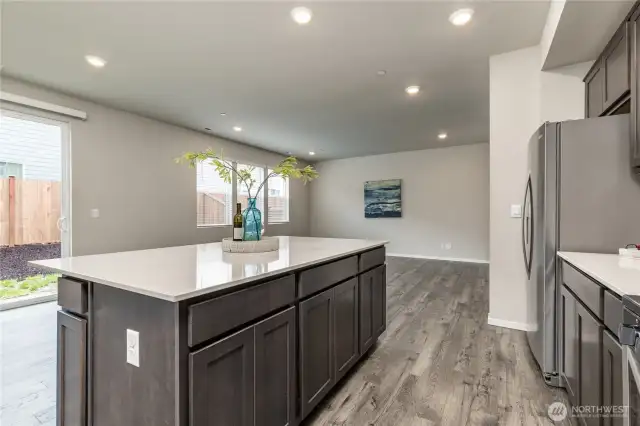 Open concept floor plan