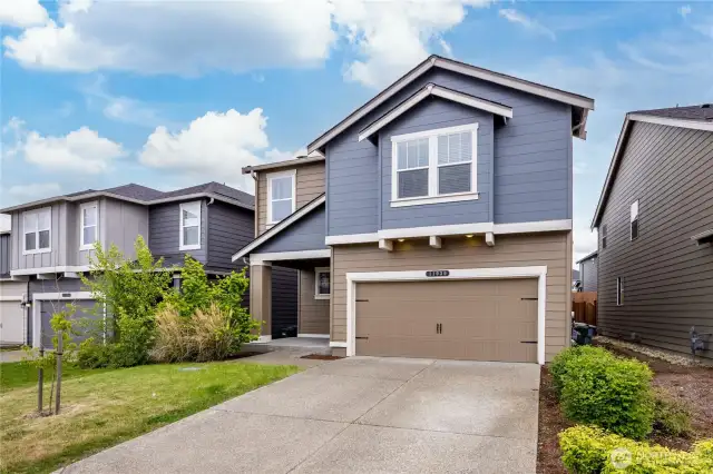 Attached 2-car garage