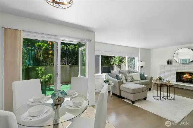 Tons of natural light and your own private patio area!