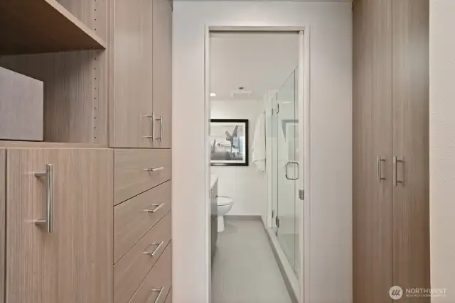 Primary built in closets