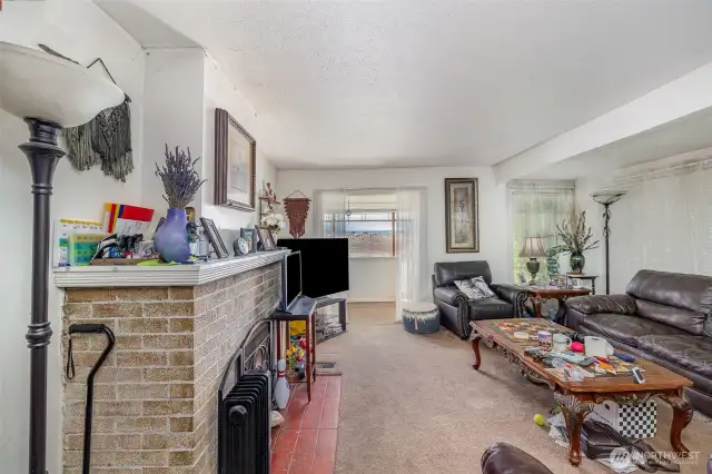 Home enters into the cozy living room.