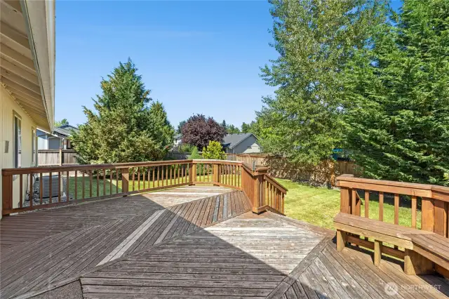 Generous Deck with Seating