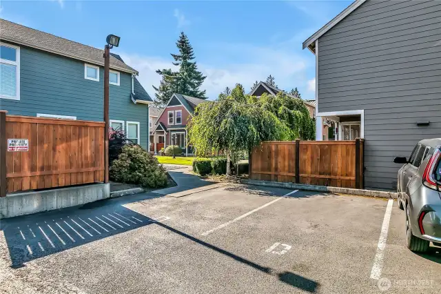 2 Assigned Parking Spots with a SHORT walk to the Home.