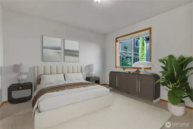 MAIN Floor Primary Bedroom - Virtually Staged