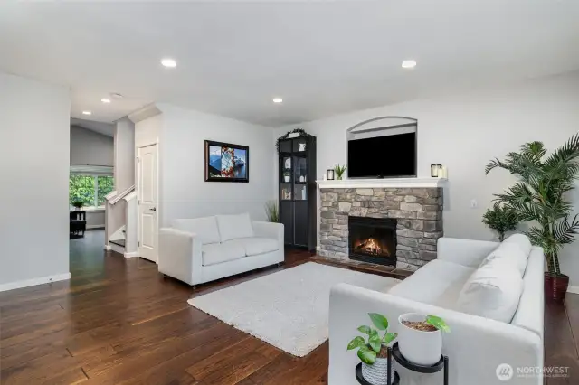 Family room which is part of the great room