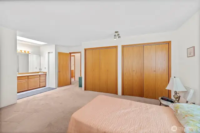 Primary Bedroom looking at extra large closets