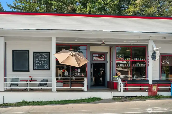 The Roasterie, located at the intersection of Vashon Highway and Cemetery is just a few minutes from the house. Join in the fun of people gazing on the front porch while you enjoy your morning brew or relish the live music on weekends.