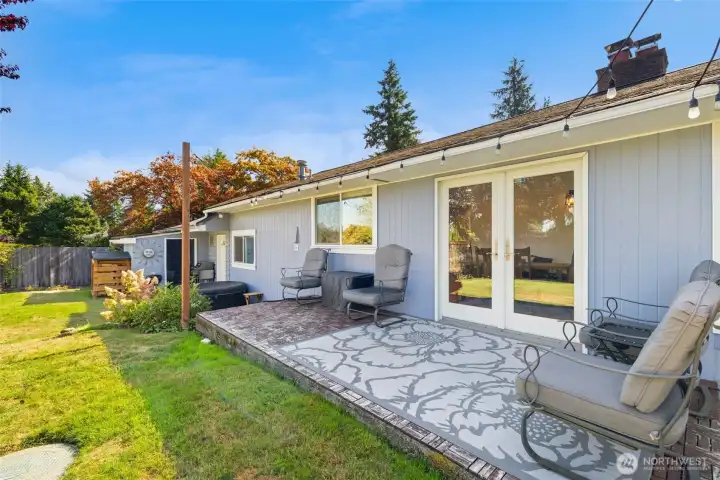 Outdoor living space ideal for lounging, BBQs, and summer evenings
