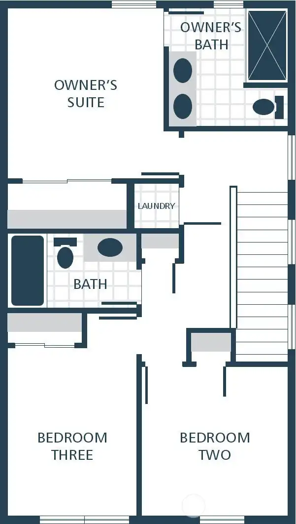 Image is a rendering. Photographs are for illustrative purposes only. Features, finishes, interior/exterior colors, landscaping and floorplan shown may vary from actual homes built.