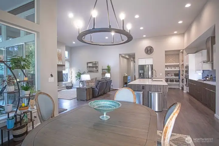 dining area conveniently located off of the kitchen